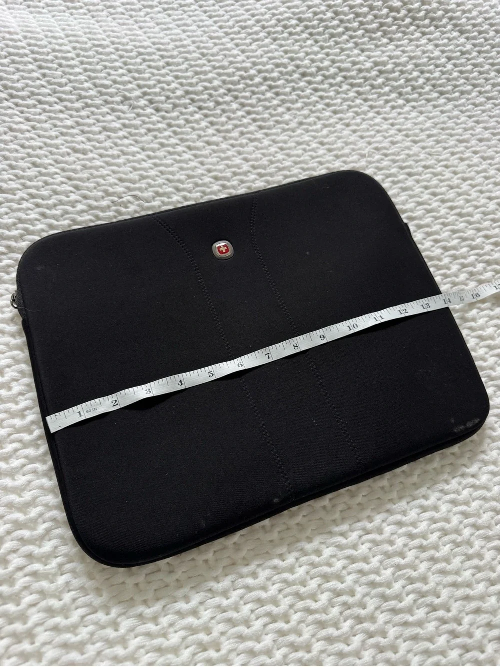 Wenger Black Tablet Sleeve with Red Logo Accent